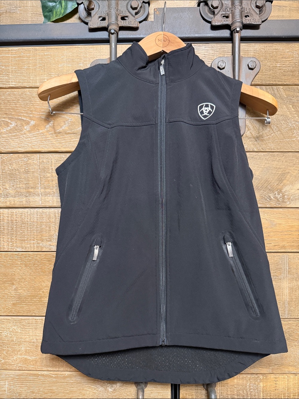 Ariat Black Softshell Vest with Logo